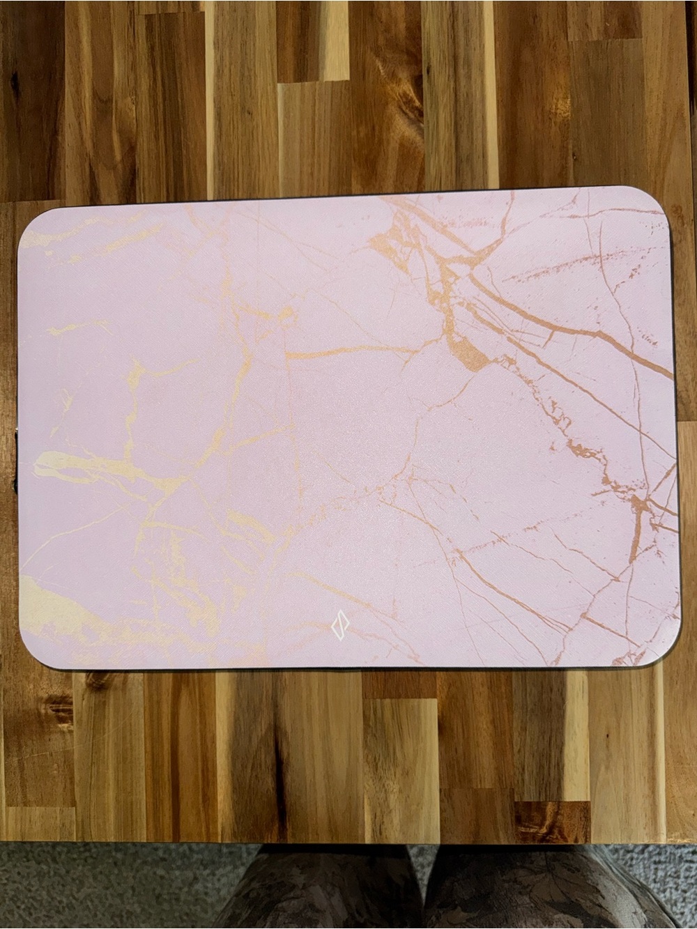 BURGA Peachy Gold Pink Marble 14” Laptop Sleeve | Like New